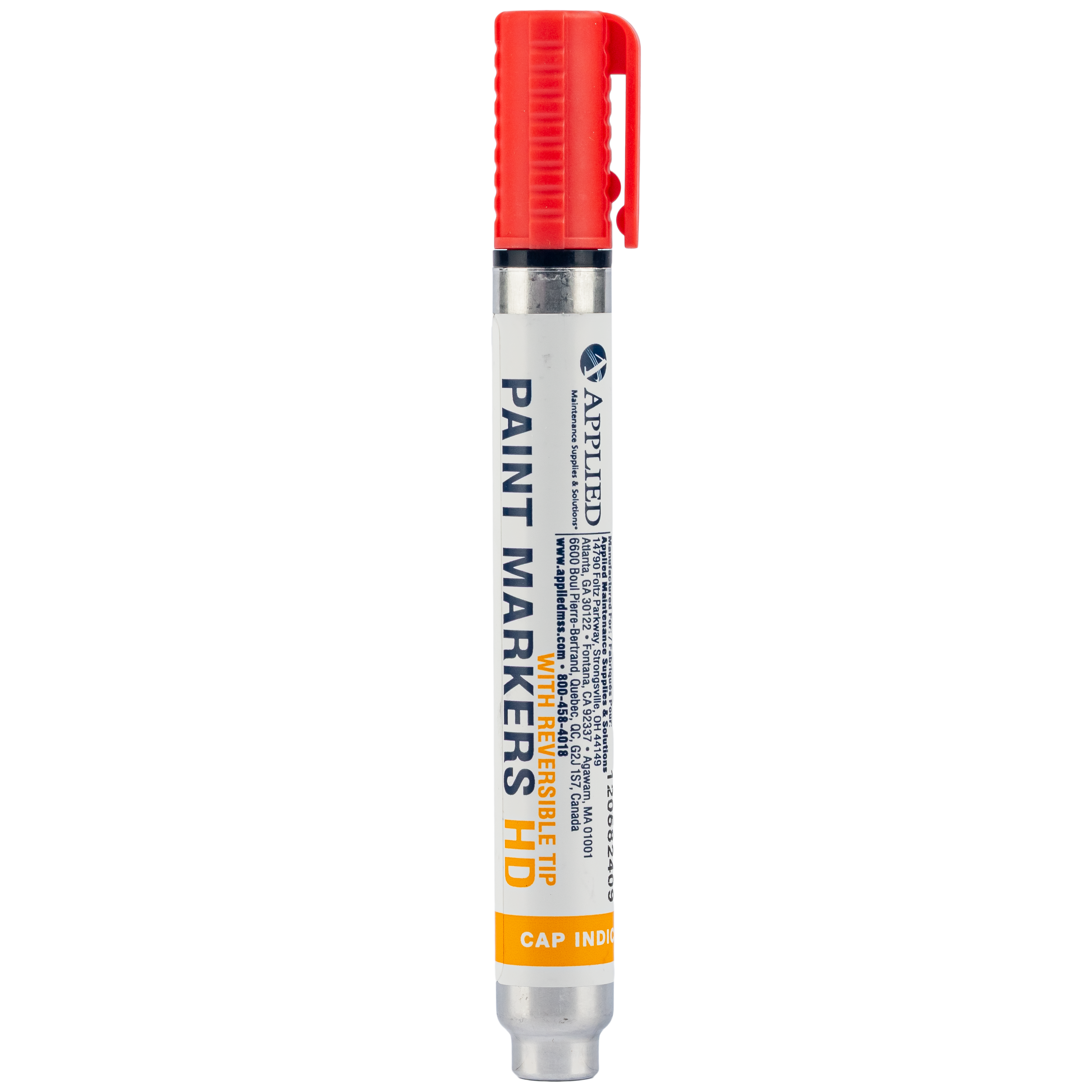 Heavy Duty Industrial Paint Markers with Reversible Tip - Red - Q24